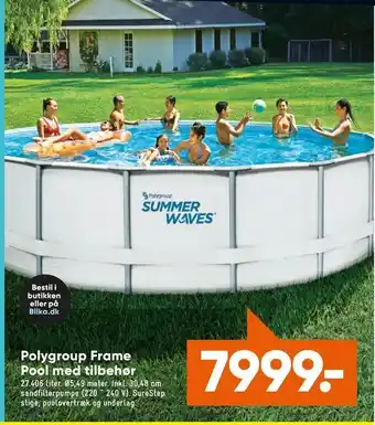 Bilka Polygroup Frame Pool med tilbehør tilbud
