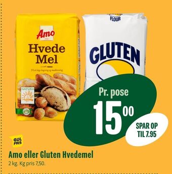 Min Købmand Amo eller Gluten Hvedemel tilbud