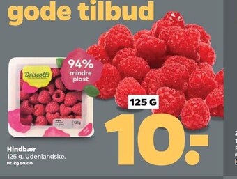 Netto Hindbær tilbud