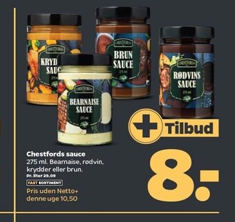 Netto Chestfords sauce tilbud