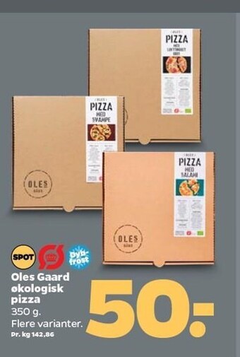 Netto Oles Gaard økologisk pizza tilbud
