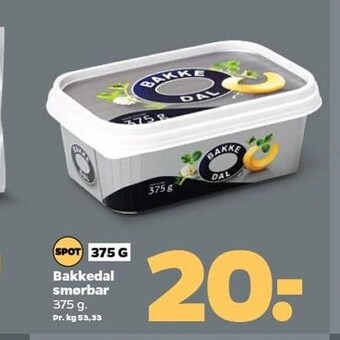 Netto Bakkedal smørbar tilbud