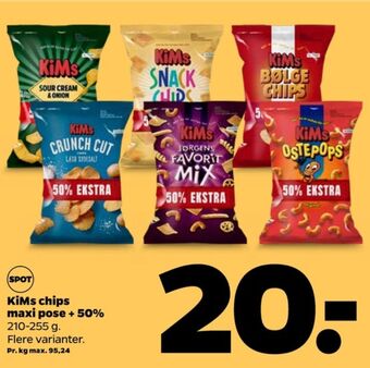Netto Kims chips tilbud
