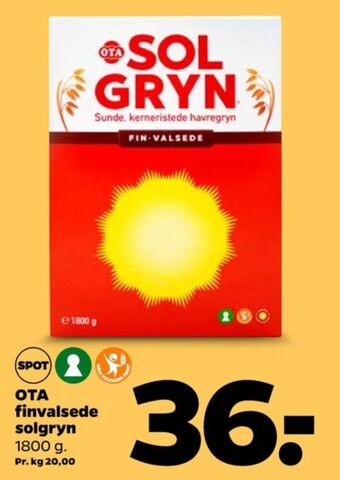 Netto Ota sol gryn havregryn tilbud