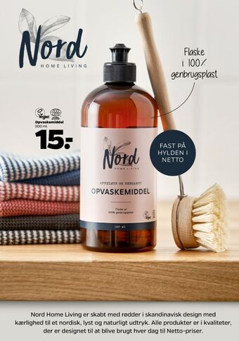 Netto Nord home living opvaskemiddel tilbud