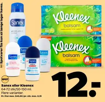 Netto Sanex deospray tilbud