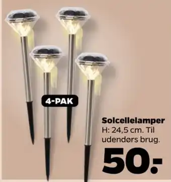 Netto Solid solcellelampe tilbud