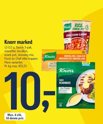 Føtex Knorr sauce pulver tilbud