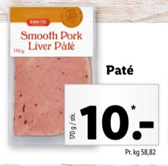 Lidl Belgian style paté tilbud