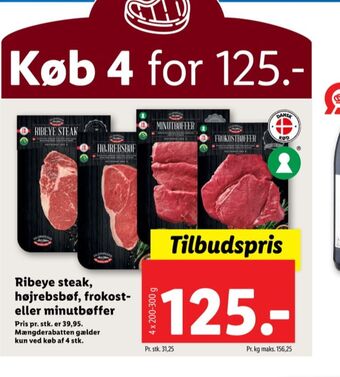 Lidl Vilstrupgård ribeye tilbud