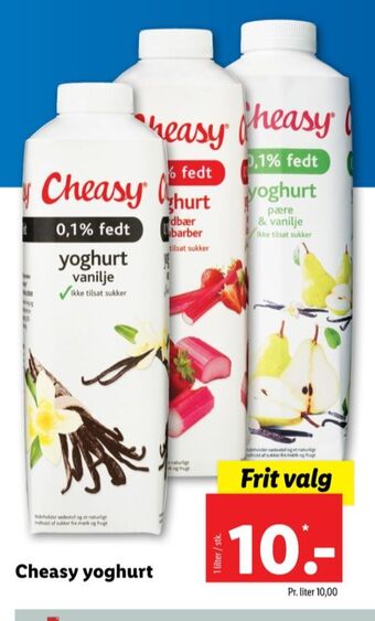 Lidl Cheasy yoghurt vanilje tilbud
