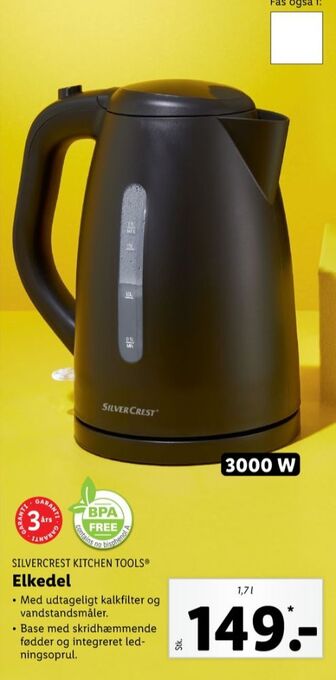Lidl Silvercrest elkedel tilbud