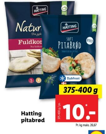 Lidl Hatting pitabrød tilbud