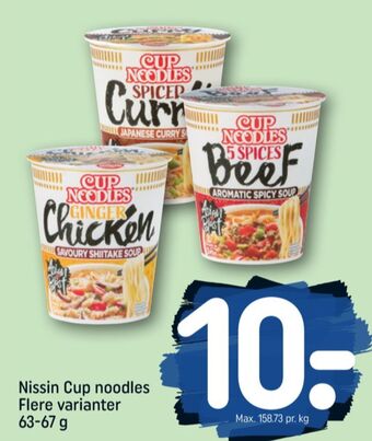 REMA 1000 Cup noodles instant retter tilbud