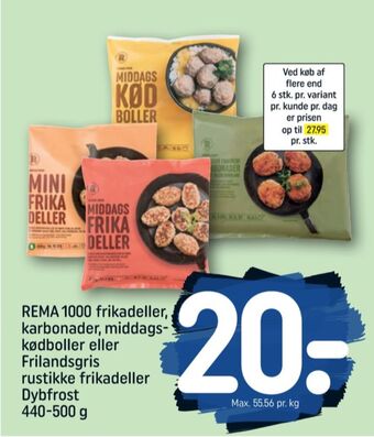REMA 1000 Rema 1000 frikadeller tilbud