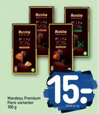 REMA 1000 Marabou premium chokoladeplade fin 70% appelsin tilbud