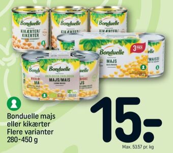 REMA 1000 Bonduelle majs tilbud