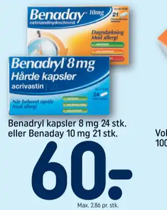 Benadryl allergi piller