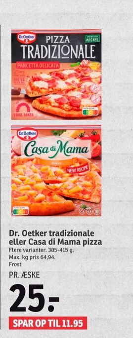SPAR Tradizionale pizza tilbud