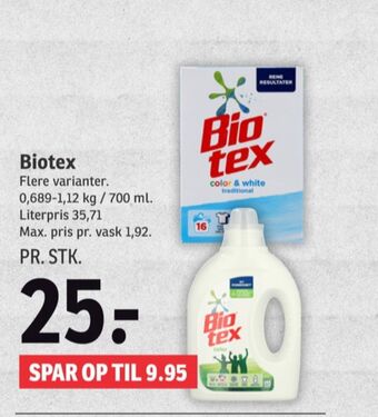 Biotex vaskepulver