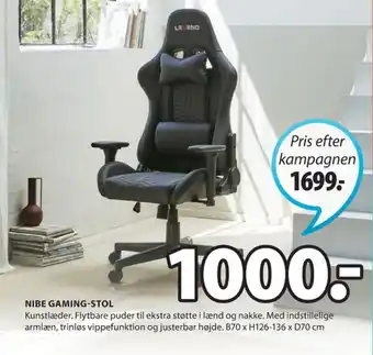 JYSK Jutlandia gamerstol tilbud