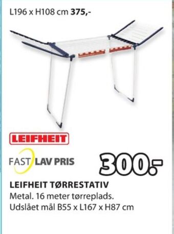 JYSK Leifheit tørrestativ tilbud