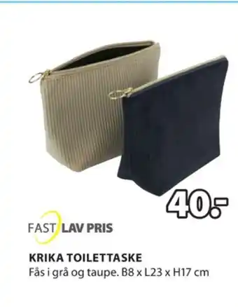 JYSK Kronborg toilettaske tilbud