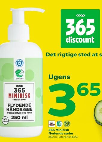 Coop 365 Coop 365 minirisk flydende sæbe tilbud