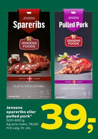 Coop 365 Jensens spareribs tilbud