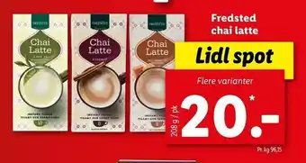 Fredsted chai latte