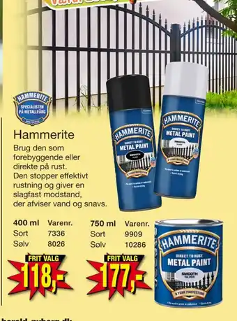 Harald Nyborg Hammerite spraymaling tilbud