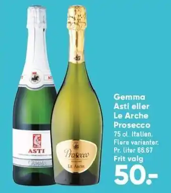 Bilka Gemma Asti el. Le Arche Prosecco tilbud