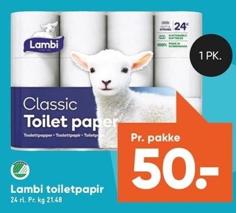 Bilka Lambi toiletpapir tilbud