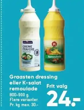 Bilka Graasten dressing el. K-salat tilbud