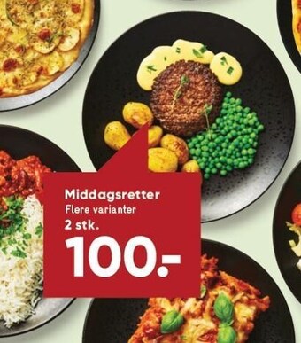Bilka Middagsretter - 2 stk. tilbud
