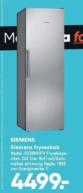 Siemens fryseskab