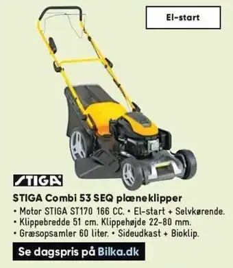 Bilka STIGA Combi 53 SEQ plæneklipper tilbud