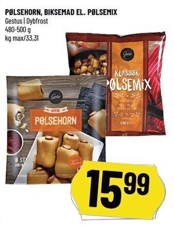 Løvbjerg Pølsehorn, biksemad el. pølsemix tilbud