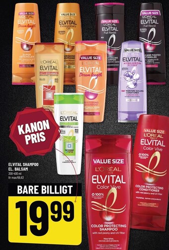 Løvbjerg Elvital shampoo el. balsam tilbud