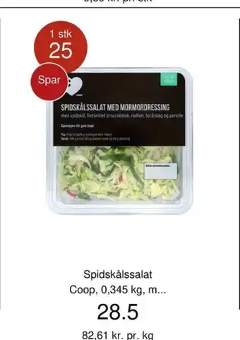 Coop.dk MAD Coop c salatblanding spidskålssalat med mormordressing tilbud