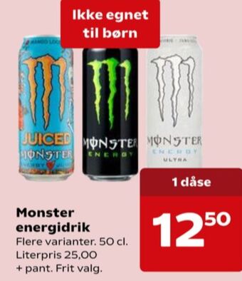 Dagli'Brugsen Monster energidrik tilbud