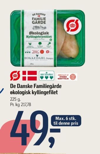 Føtex De danske familiegårde kyllingebrystfilet tilbud