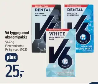 V6 tyggegummi