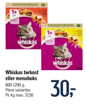 Føtex Whiskas kattefoder tilbud