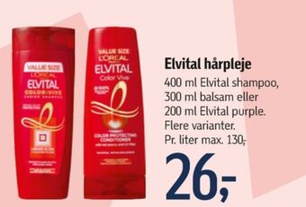 Føtex Elvital shampoo tilbud