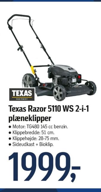 Føtex Texas plæneklipper tilbud