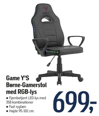Føtex Game y's gamerstol tilbud