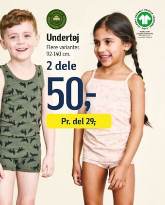 Føtex Vrs kids undertøj tilbud