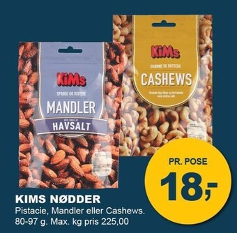 Let-Køb Kims nødder tilbud
