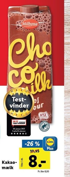 Lidl Kakaomælk tilbud